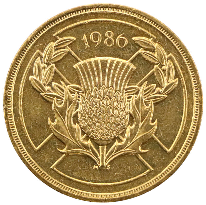 1986 Great Britain Commonwealth Games £2 KM#947