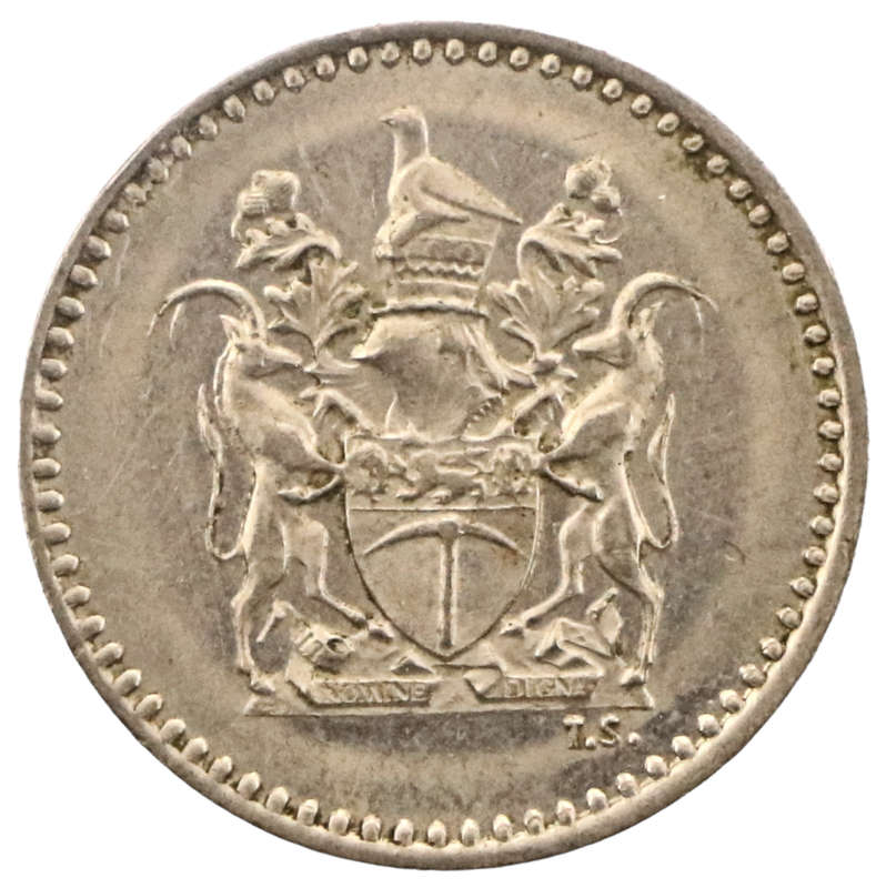 1970 Rhodesia 2 1/2 Cent KM#11