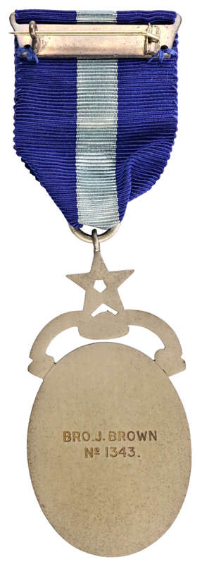 Freemason Great Britain Royal Hospital Medal with box, Bro J. Brown Nr 1343