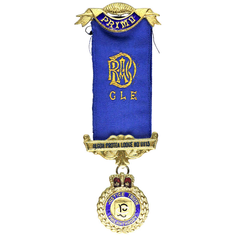 1977 Antediluvian Order of Buffaloes, Algoa Protea Lodge Nr 6613, Bro M. J. Gunstone Medal