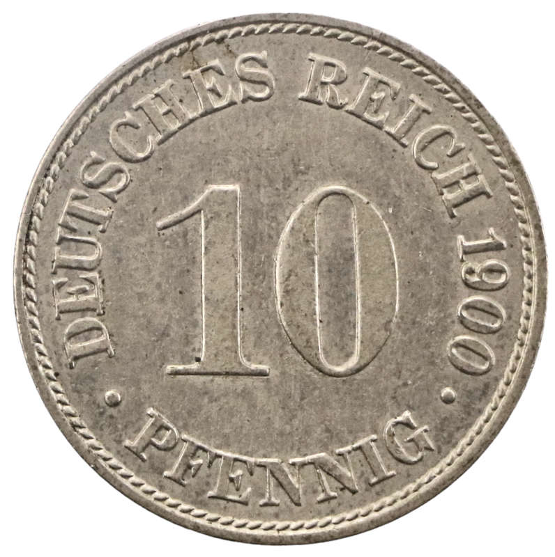 1900-D German (Munich) 10 Pfenning
