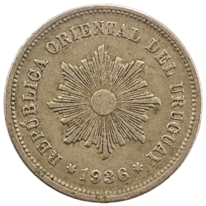 1936 Oriental Republic of Uruguay 5 Centésimos KM#21