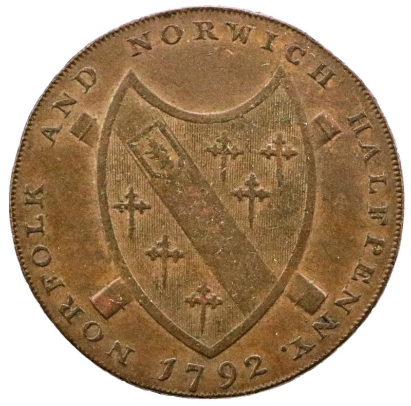 1792 Norfolk and Norwich Halfpenny