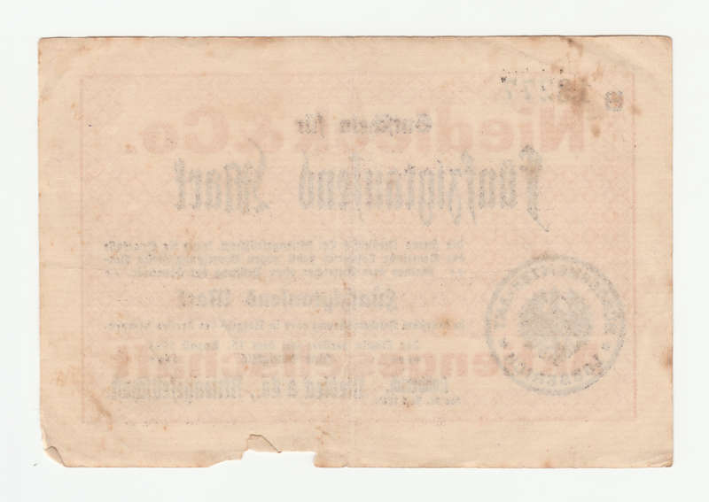 1923 Lobberich, Niedieck & Co. AG issued 500 000 Mark