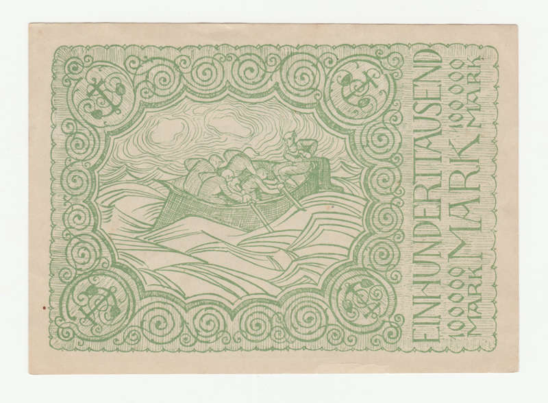 1923 German Stadt Godesburg 100 000 Mark
