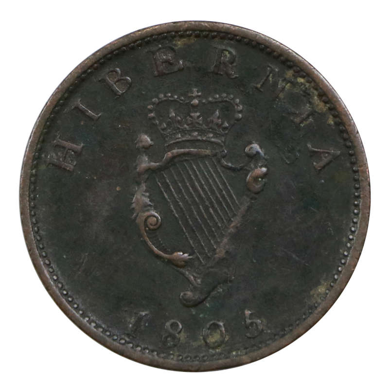 1805 Ireland George III Half Penny
