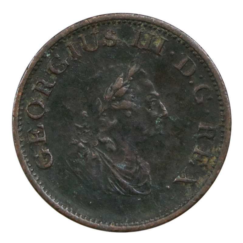 1805 Ireland George III Half Penny