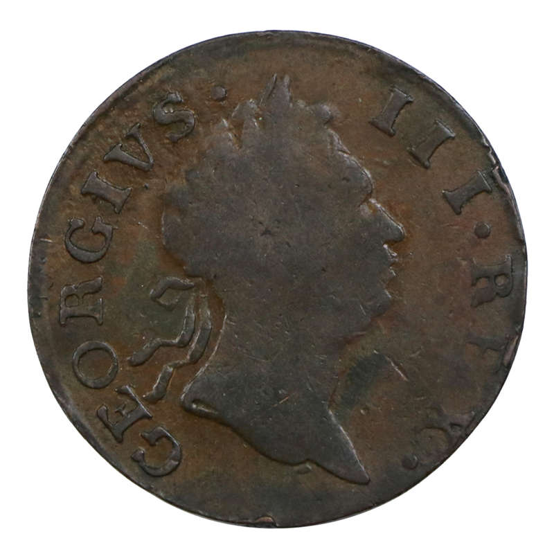 1769 Ireland George iii Half Penny - Short bust
