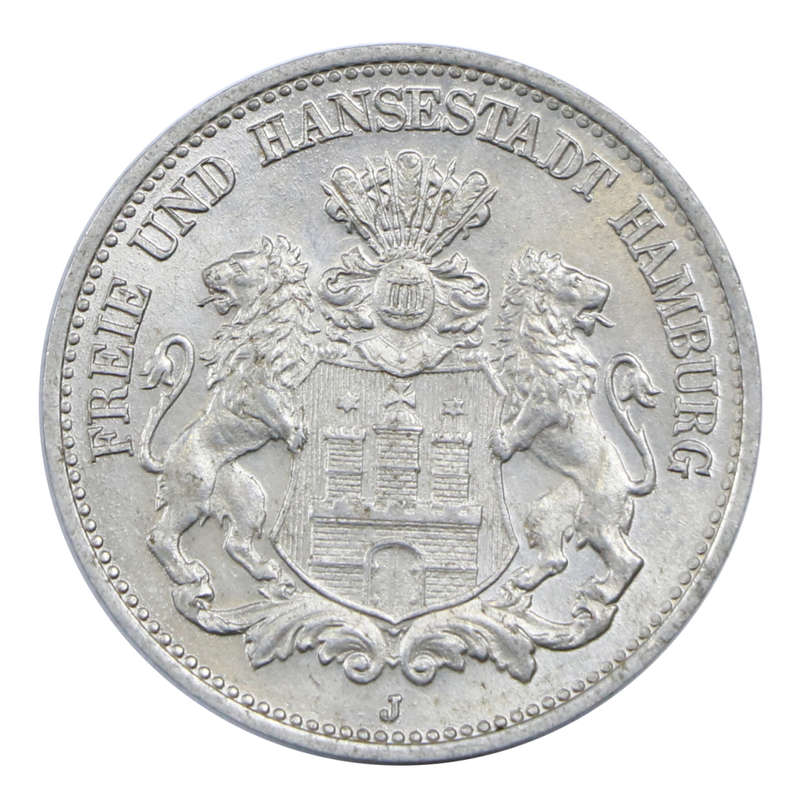 1923-J German Hamburg 1/2 Million Mark Notgeld