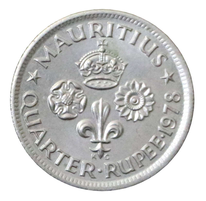 1978 Mauritius 1/4 Rupee