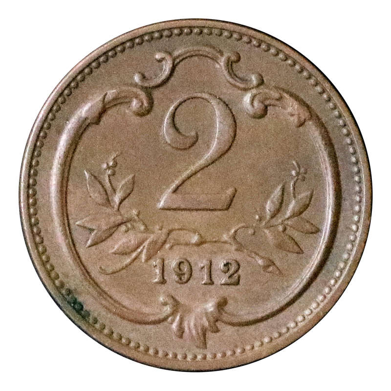 1912 Austria 2 Heller