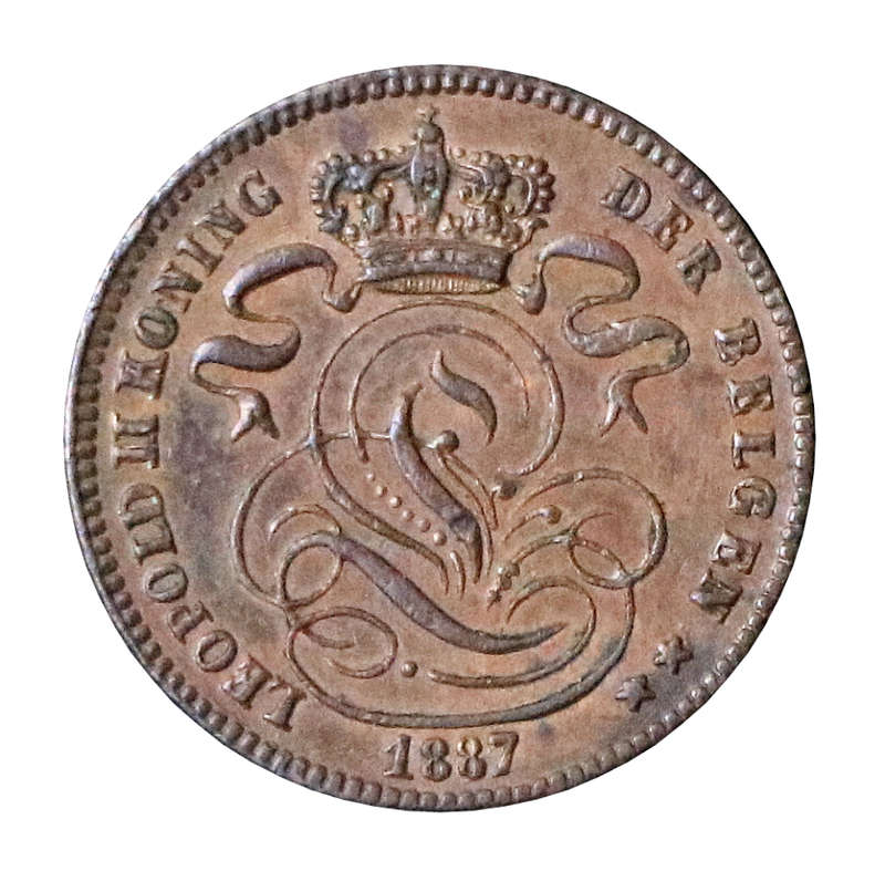 1887 Belgium 1 Centime