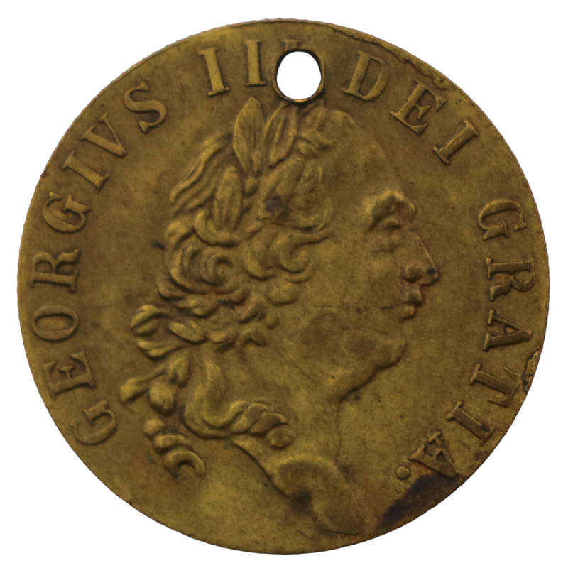 1790 United Kingdom Spade Guinea Gaming Token - George III