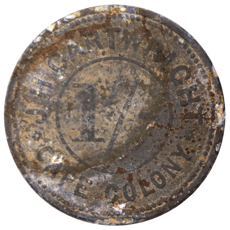 1898 John Henry Cartwright 1 Shilling Token (Set 1) Herns#96d