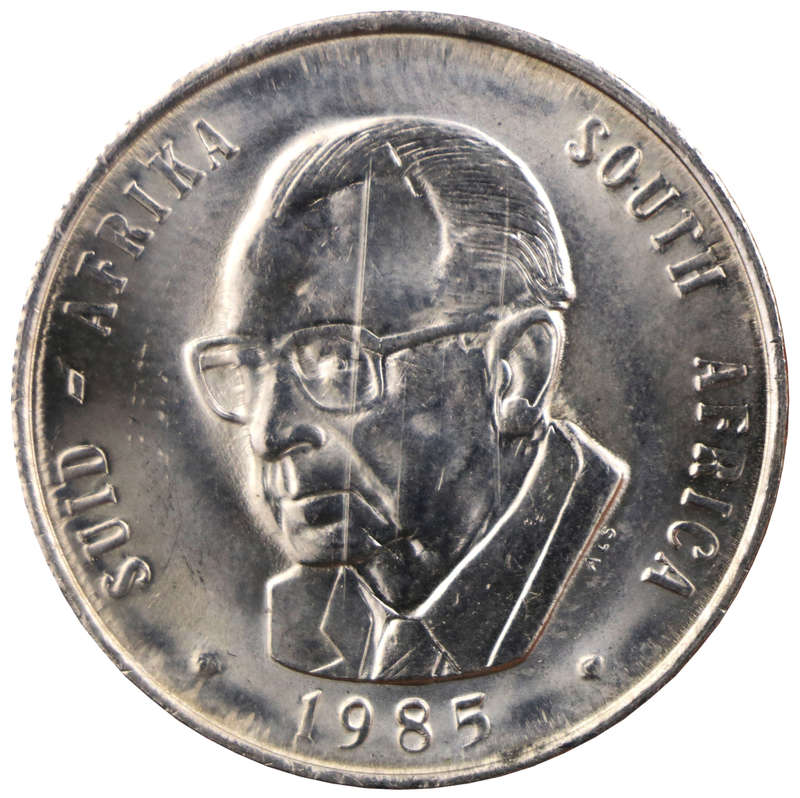Error 1985 South Africa Nickel R1, Die Transfer i.e. Progressive Indirect Design Transfer (Also know