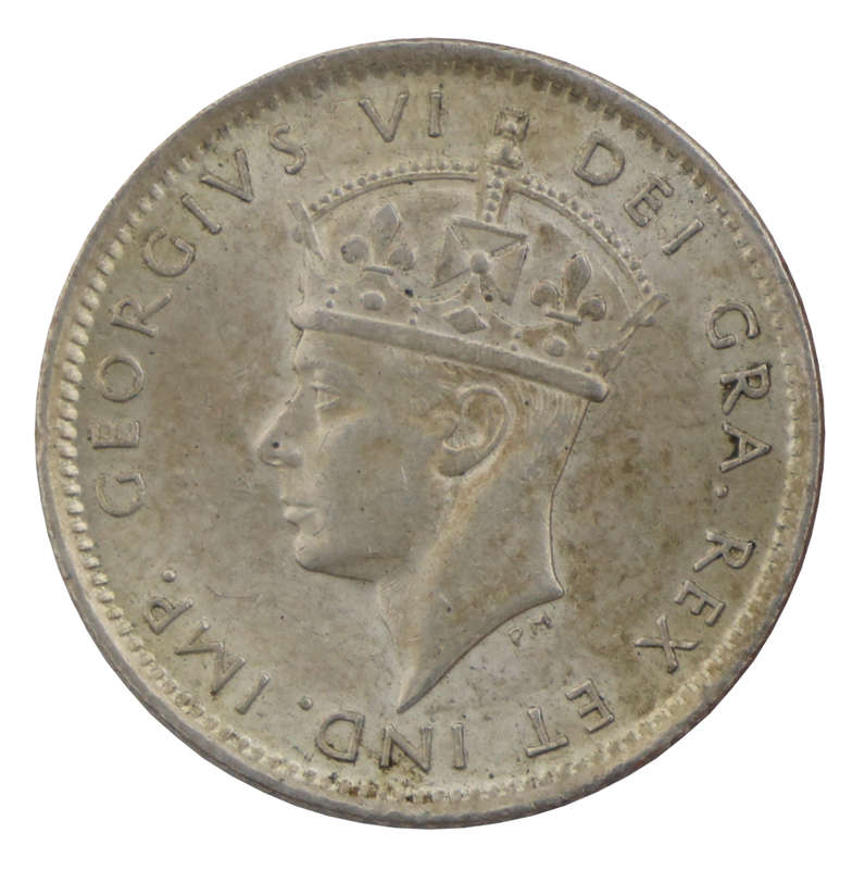 1942 Newfoundland Silver 10 Cent, 292k Mintage