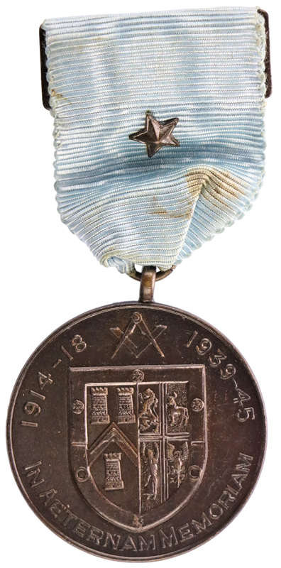 1945 Province of Dorset Under UGLE Masonic WWII medal Minted in London