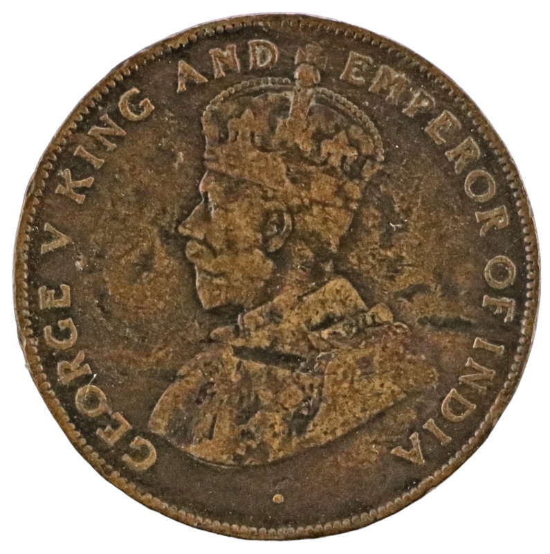 1923 Mauritius 5 Cent 400k Minted KM#14