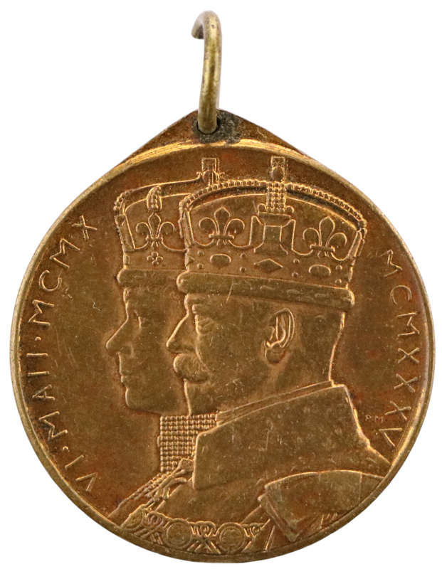 1935 South Africa Silver Jubilee of King George V and Queen Mary Bronze medallion