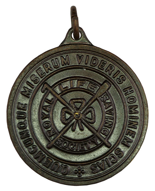 1950 Royal Life Saving Society Medallion Awarded to E. F. Armand