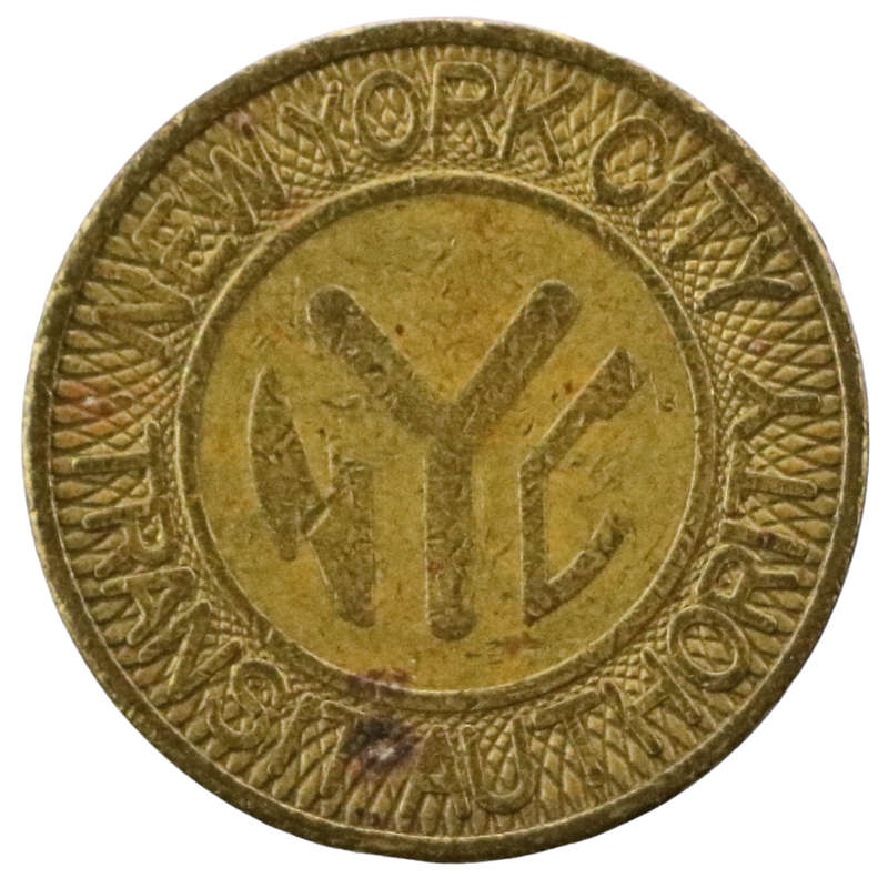 1980 United States, New York City Transit Token, 1 Fare