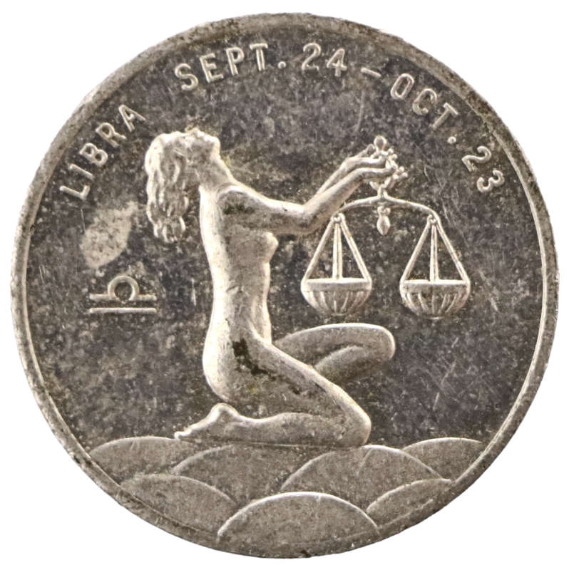 Vintage United States Libra Astrological Token