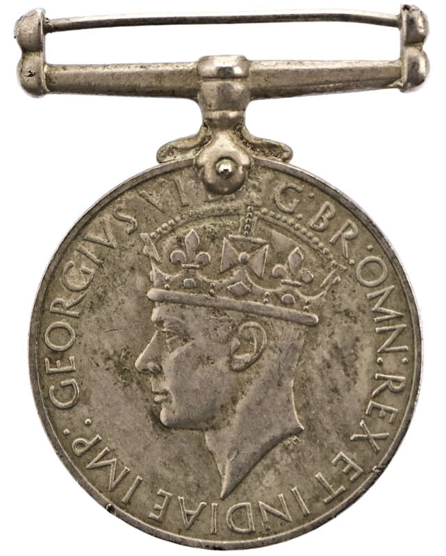 WWII Service Medal, Engraved "118153 E. A. PAYNE" no Ribbon