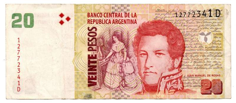 1999-2003 Argenitna 20 Pesos Pick349