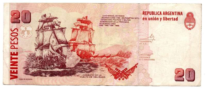 1999-2003 Argenitna 20 Pesos Pick349