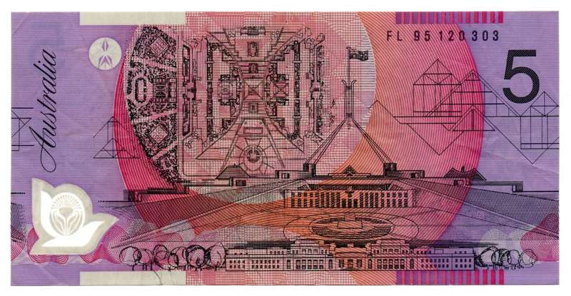 1995 Australia 5 Dollar Pick#51a
