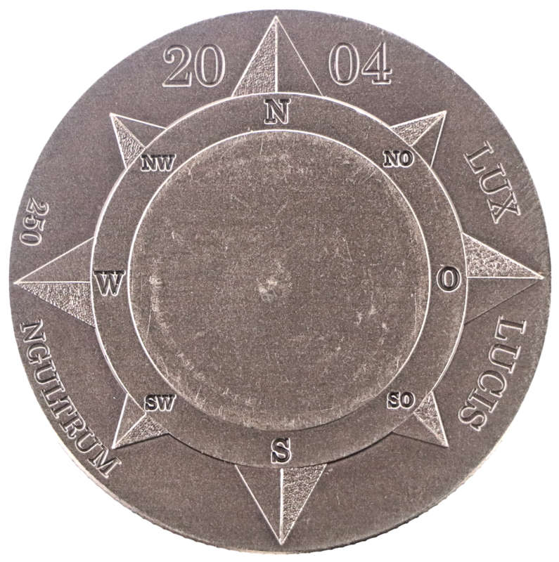2004 Bhutan 250 Ngultrums Commemorative issue Compass rose .925 Silver, 9 999 Minted KM#201