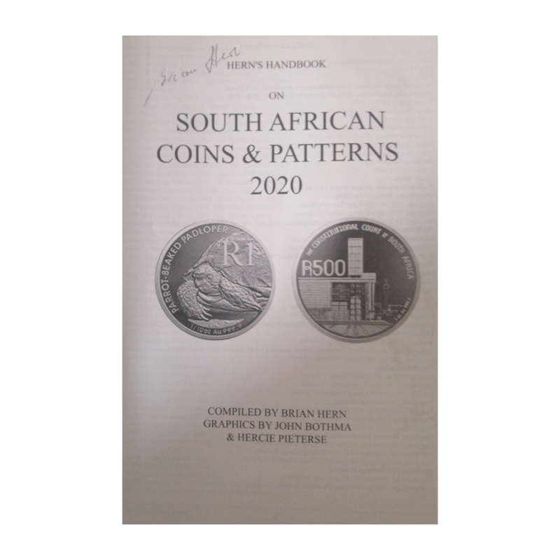 Signed 2020 Hern`s Handbook On South African Coins And Patterns 2020 Softcover