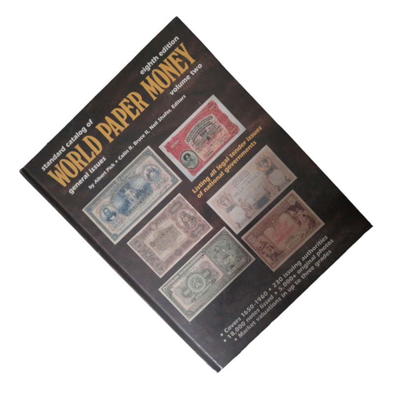 1996 Standard Catalog Of World Paper Money- Volume 2- General Issues Hardcover w/o Dustjacket