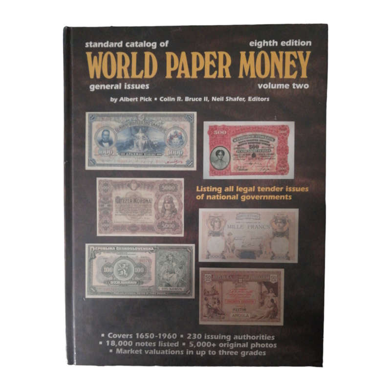 1996 Standard Catalog Of World Paper Money- Volume 2- General Issues Hardcover w/o Dustjacket