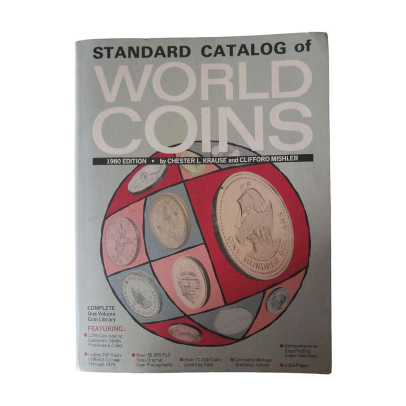 1980 Standard Catalog Of World Coins by Chester L. Krause and Clifford Mishler Softcover