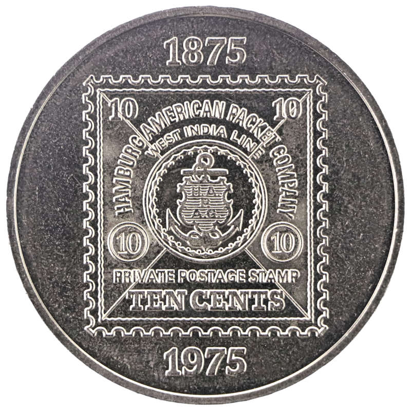 1975 German Commemorative issue Hapag Westindien Postdienst Medal
