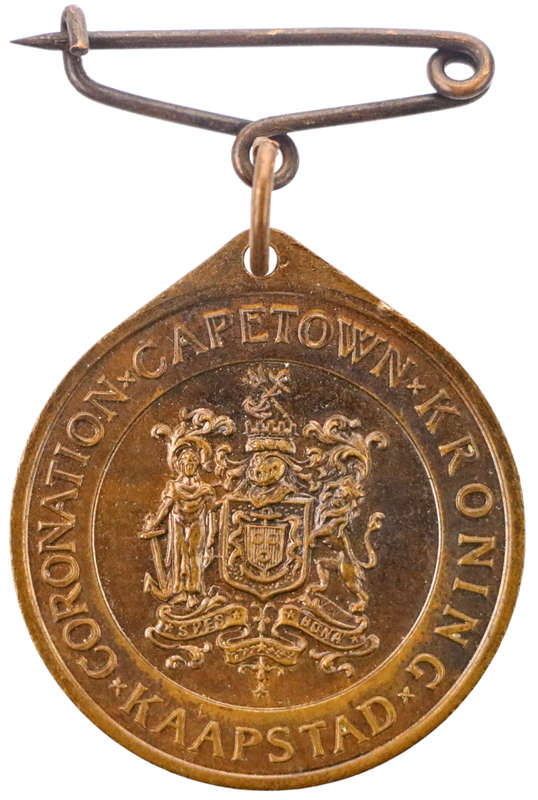 1953 South Africa Commemorative Bronze Queen Elizabeth II Coronation Towns: Cape