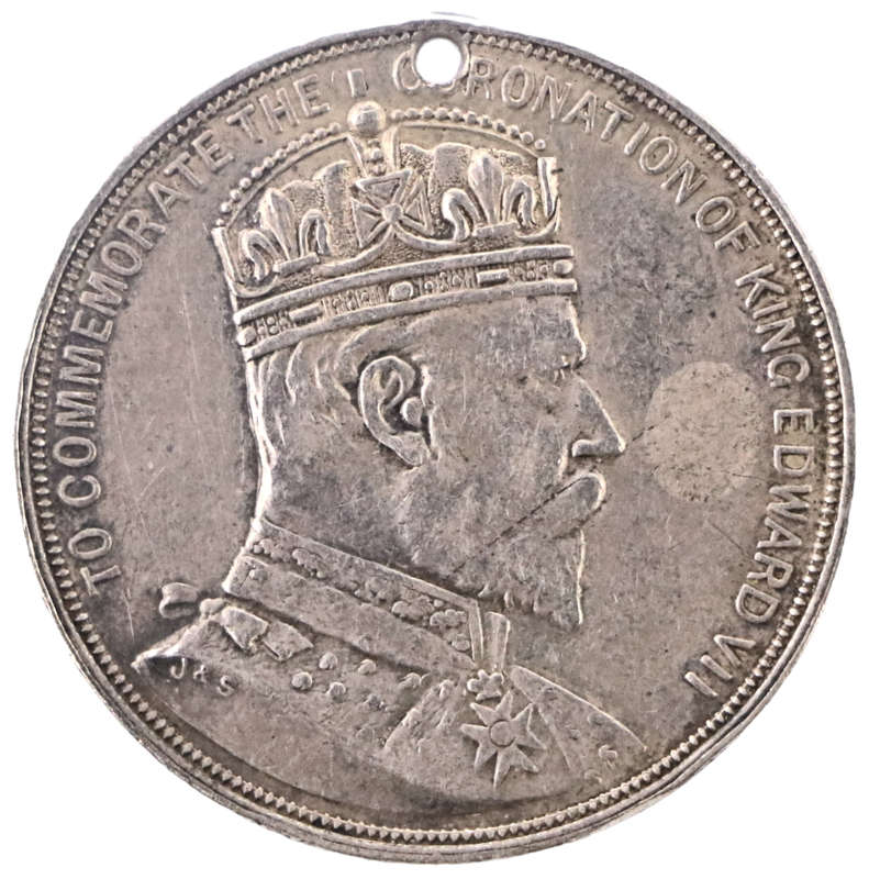 1902 South Africa Colony of Natal Coronation of King Edward VII .925 Medallion 29mm 12g