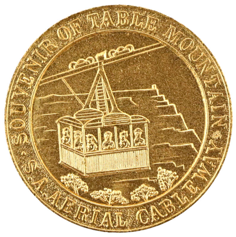 1929 South Africa Table Mountain Aerial Cableway Bronze Medallion