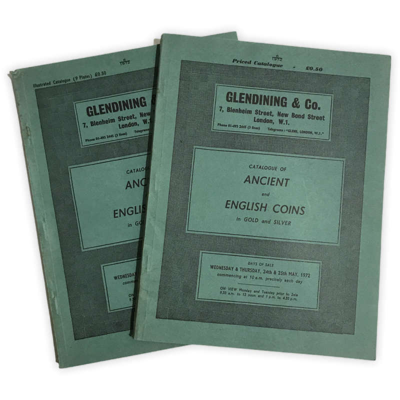 Glending & Co. 1972 x 2 Auction Catalogues of Ancient & English Coins  (some illustrated,some not)