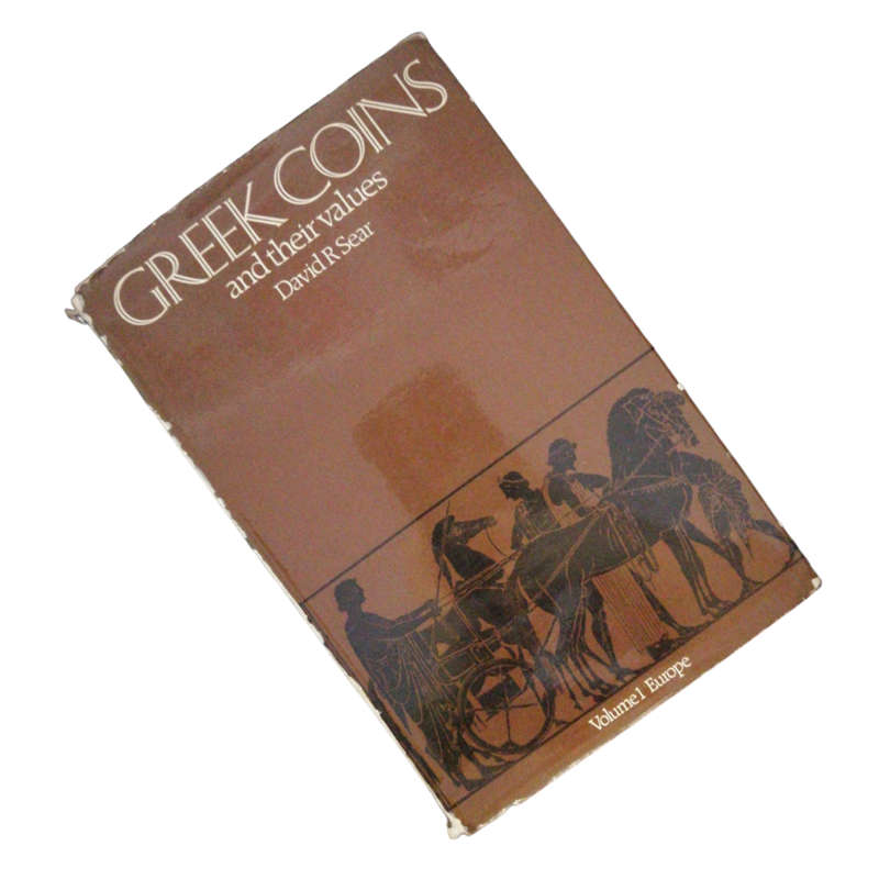 1978 Greek Coins And Their Values- Volume 1 Europe by David R. Sear Hardcover w/ Dustjacket