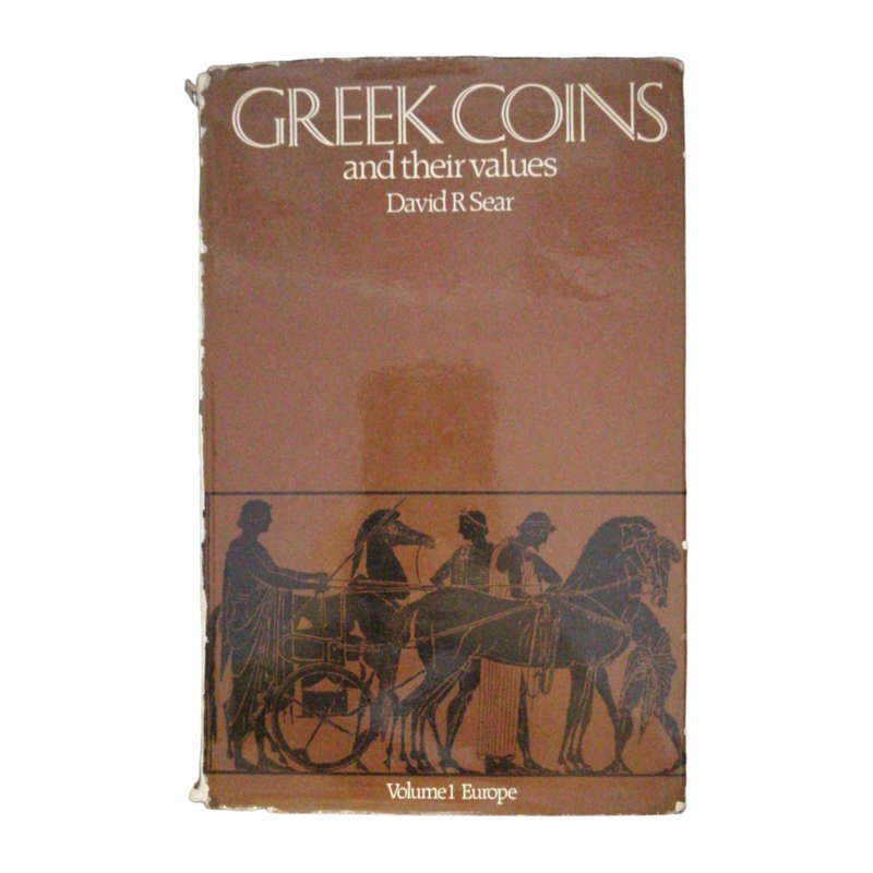 1978 Greek Coins And Their Values- Volume 1 Europe by David R. Sear Hardcover w/ Dustjacket