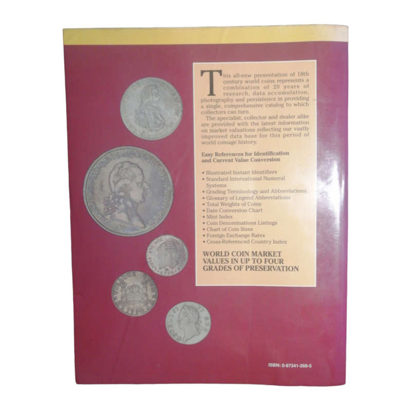 1983 Standard Catalog Of World Coins- 18th Century 1701-1800 by Chester L. Krause and Clifford Mishl