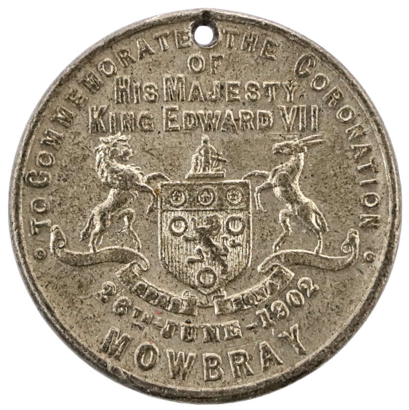1902 South Africa Cape Colony Edward VII Coronation: Mowbray White Metal