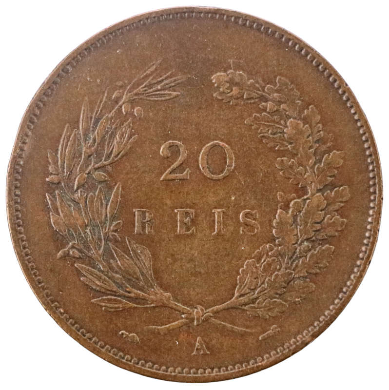 1891 Portugal 20 Reis KM#769