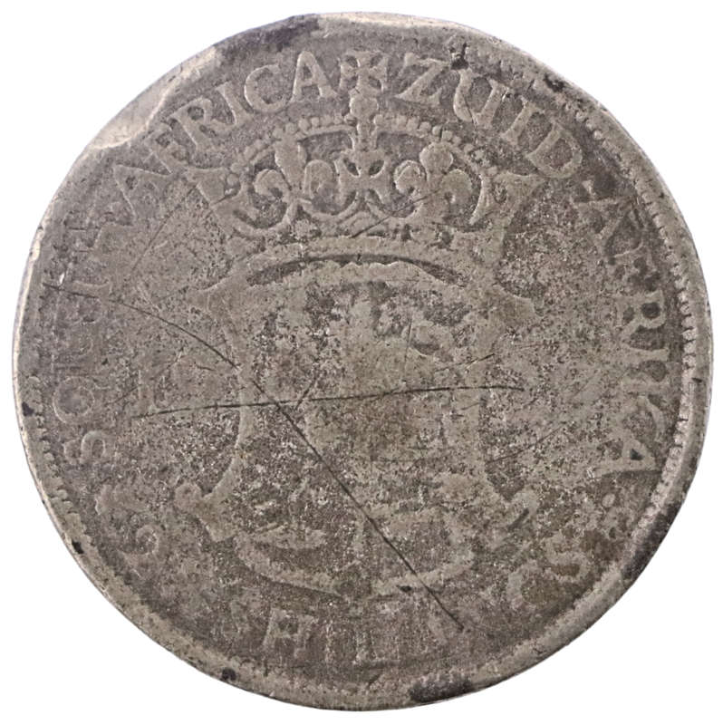 1920`s Lead Union South Africa 2 1/2 Shilling `Prison Money`