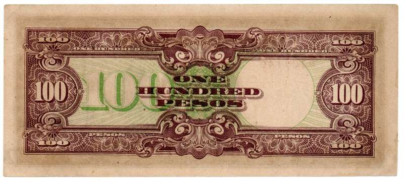1944 WW2 Japanese Occupied Philipines 100 Pesos