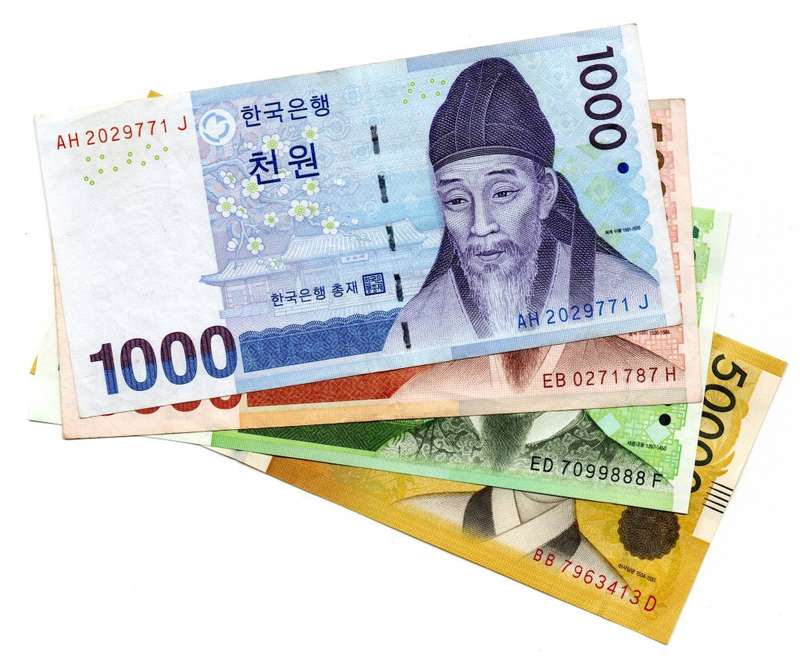 Set of 2006-2009 South Korea 1000 to 50 000 Won