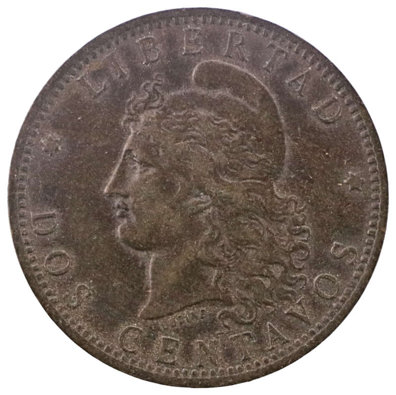 1885 Argentina 10 Centavos KM#33
