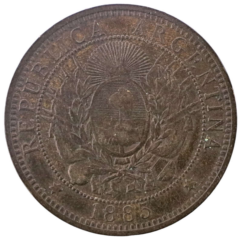 1885 Argentina 10 Centavos KM#33
